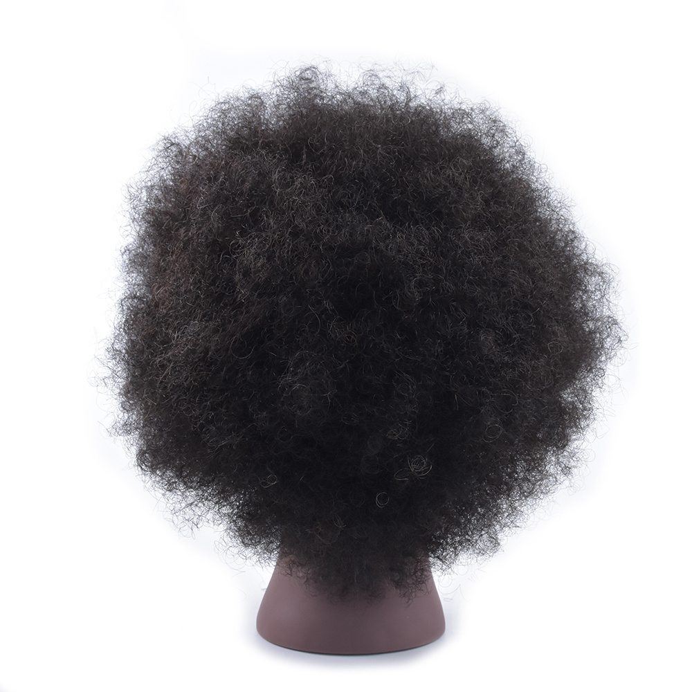 in stock wholesale black natural real afro 100% human hair mannequin head training head hairstyling mannequin head for braids