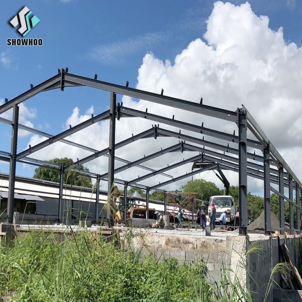 low cost commercial chicken shed steel structure building design poultry farm shed chicken house for sale