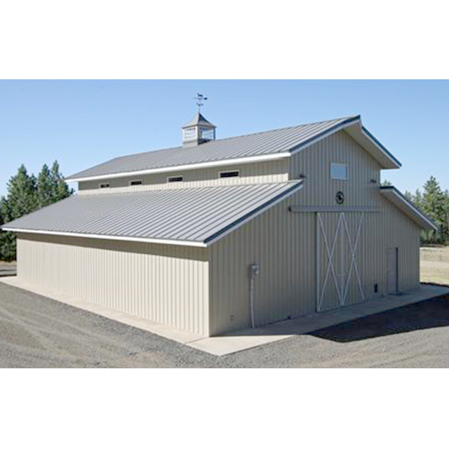 pre-fab steel structure horse barn