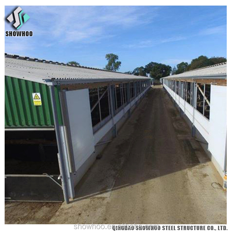 Low Cost Prefabricated Steel Frame Housing Pig House Building For Sale