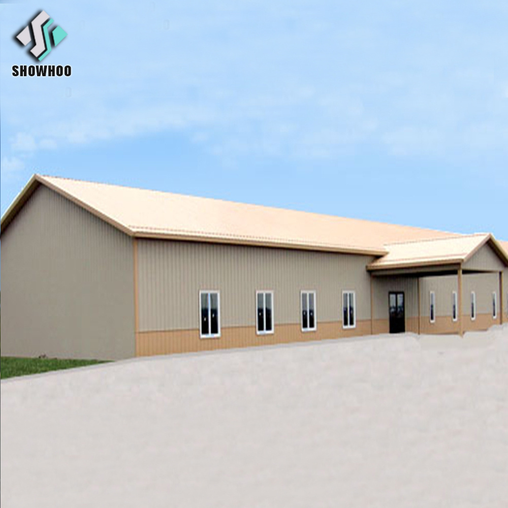 Low cost modern design prefab steel frame structure church building