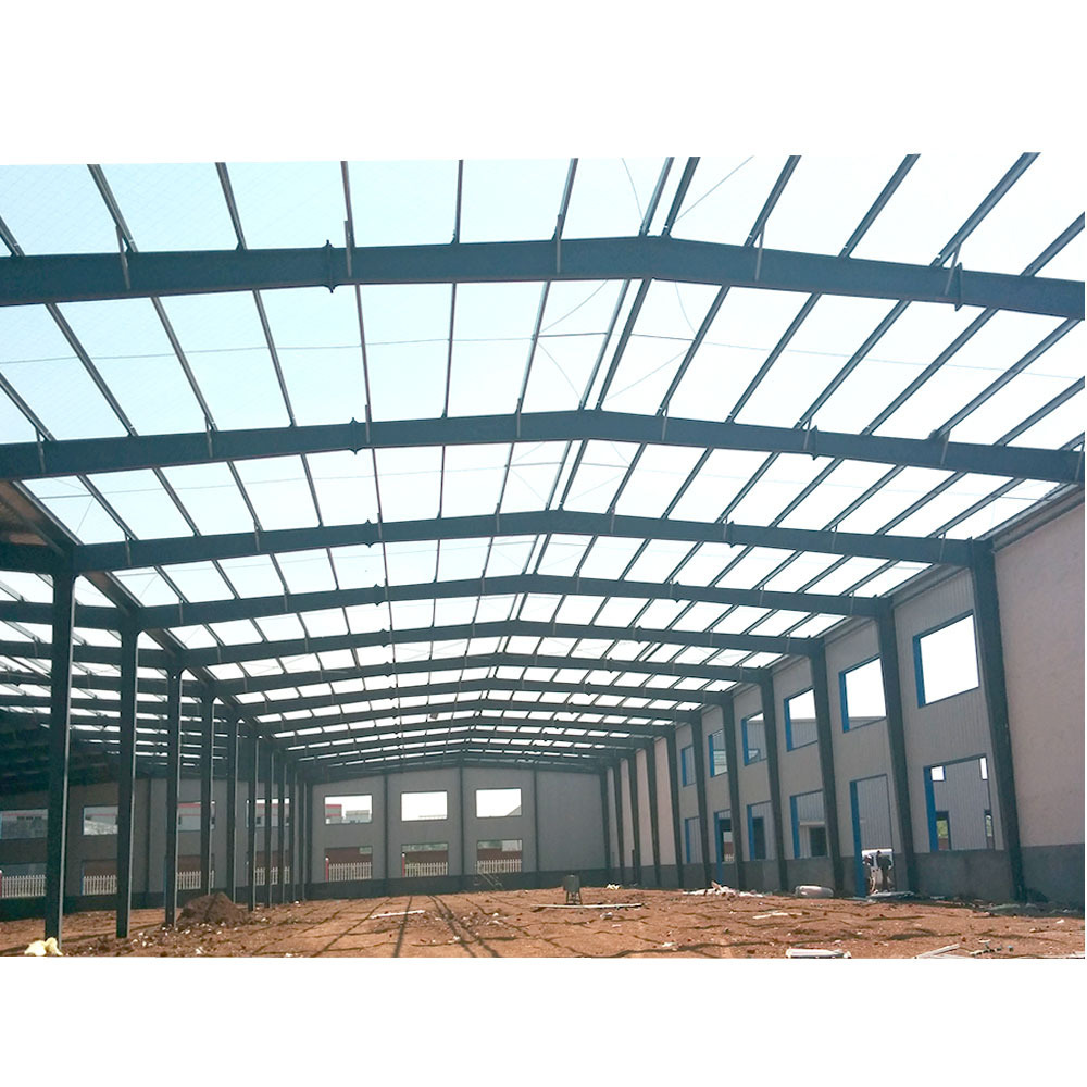 Metal industrial construction building Steel Structure Framed Commercial Office Building pre fabricated warehouse