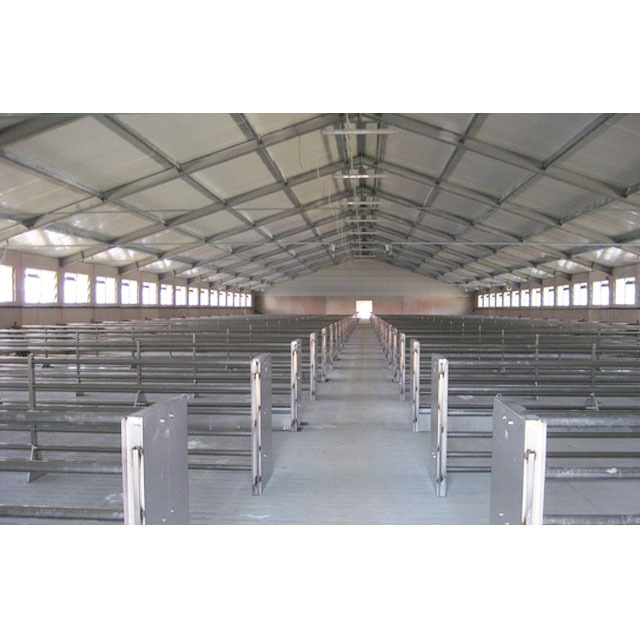 Low Cost Prefab Pig House Shed Light Steel Frame Structure Building Design Prefabricated Construction Farm