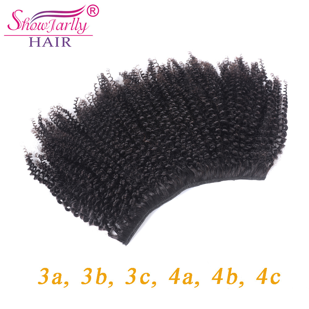 Afro Kinky Curly Clip In Human Hair Extensions seamless clip in afro hair extensions 8 Pcs/Set pelucas-de-pelo-natural