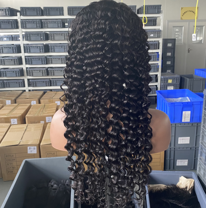 China Wig Supplier 4x4 5x5 HD Lace Wig 200% 250% 280% Customized Density Support Sample Orders Raw Brazilian Hair Glueless Wig