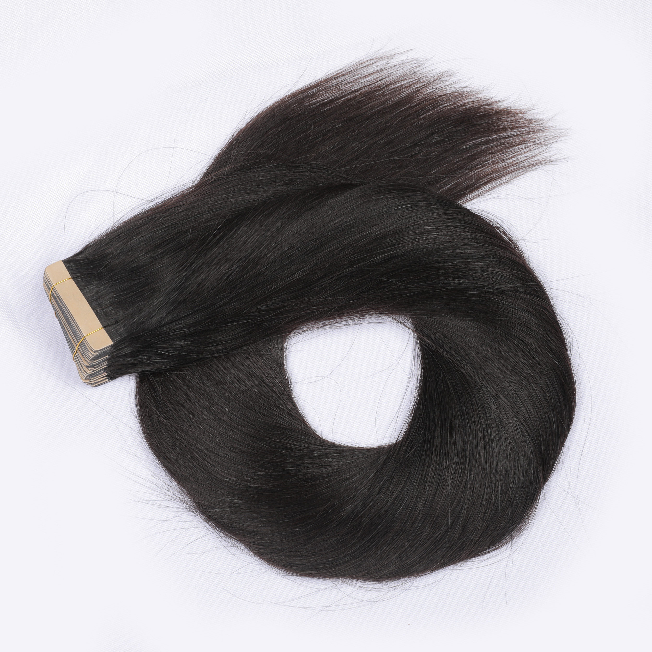 Wholesale Invisible Kinky Curly Tape Hair Extensions 100% Natural Raw Burmese Virgin Human Hair Extension