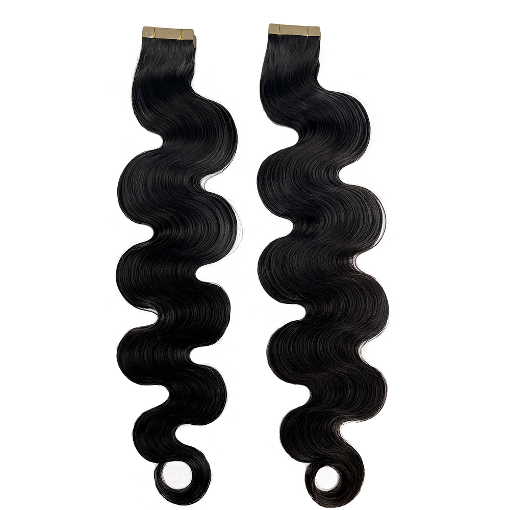 Wholesale Invisible Kinky Curly Tape Hair Extensions 100% Natural Raw Burmese Virgin Human Hair Extension