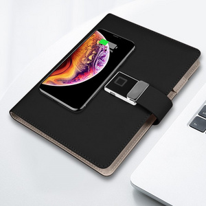 fingerprint notebook power bank lock book power bank with password