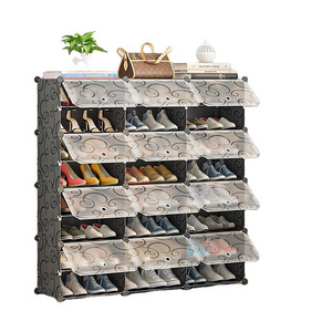 Home multi-scene small space DIY multi-layer plastic shoe rack storage organizer