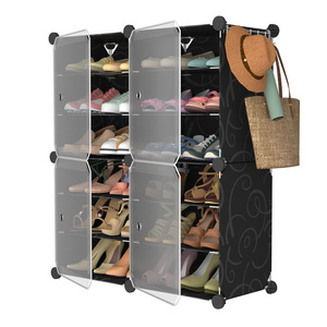 Plastic shoe storage folding shoe box shoes rack stand plastic