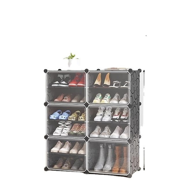 Movable Shoe Storage Cabinet with Door Shoe Cupboards shoe cabinet with shelf