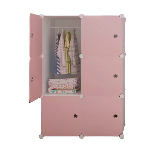 plastic wardrobe cabinet for kidsmodular cube storage pink plastic wardrobe storage box cube