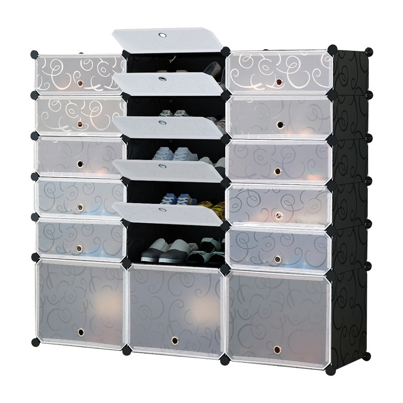 Modern White Green Shoe Storage Cabinet DIY Shoe Rack