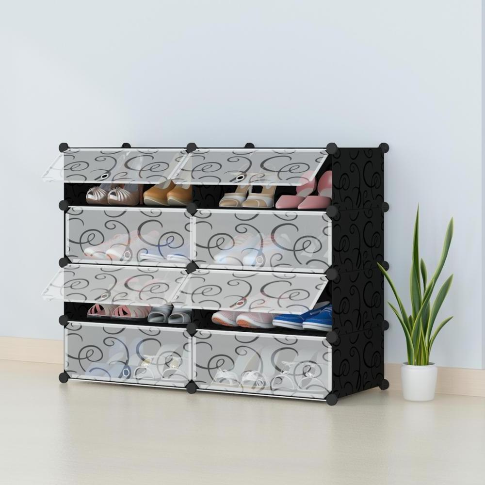 Portable Shoe Storage organizer Tower, Modular Shoe Cabinet for Space Saving, Shoe Racks Ideal for Shoes