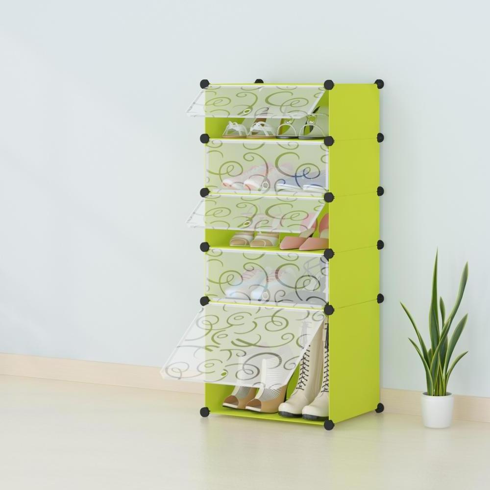 Portable Shoe Storage organizer Tower, Modular Shoe Cabinet for Space Saving, Shoe Racks Ideal for Shoes