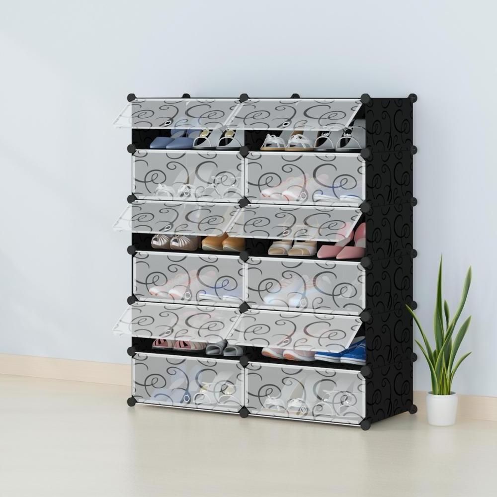 Portable Shoe Storage organizer Tower, Modular Shoe Cabinet for Space Saving, Shoe Racks Ideal for Shoes