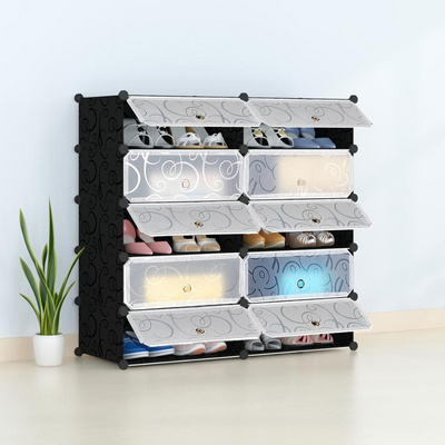 Portable Shoe Storage organizer Tower, Modular Shoe Cabinet for Space Saving, Shoe Racks Ideal for Shoes