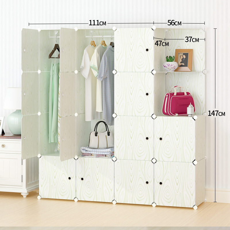 Wardrobe Closet Storage Organizer Armoire Modular 5 Deeper Cube Shelf