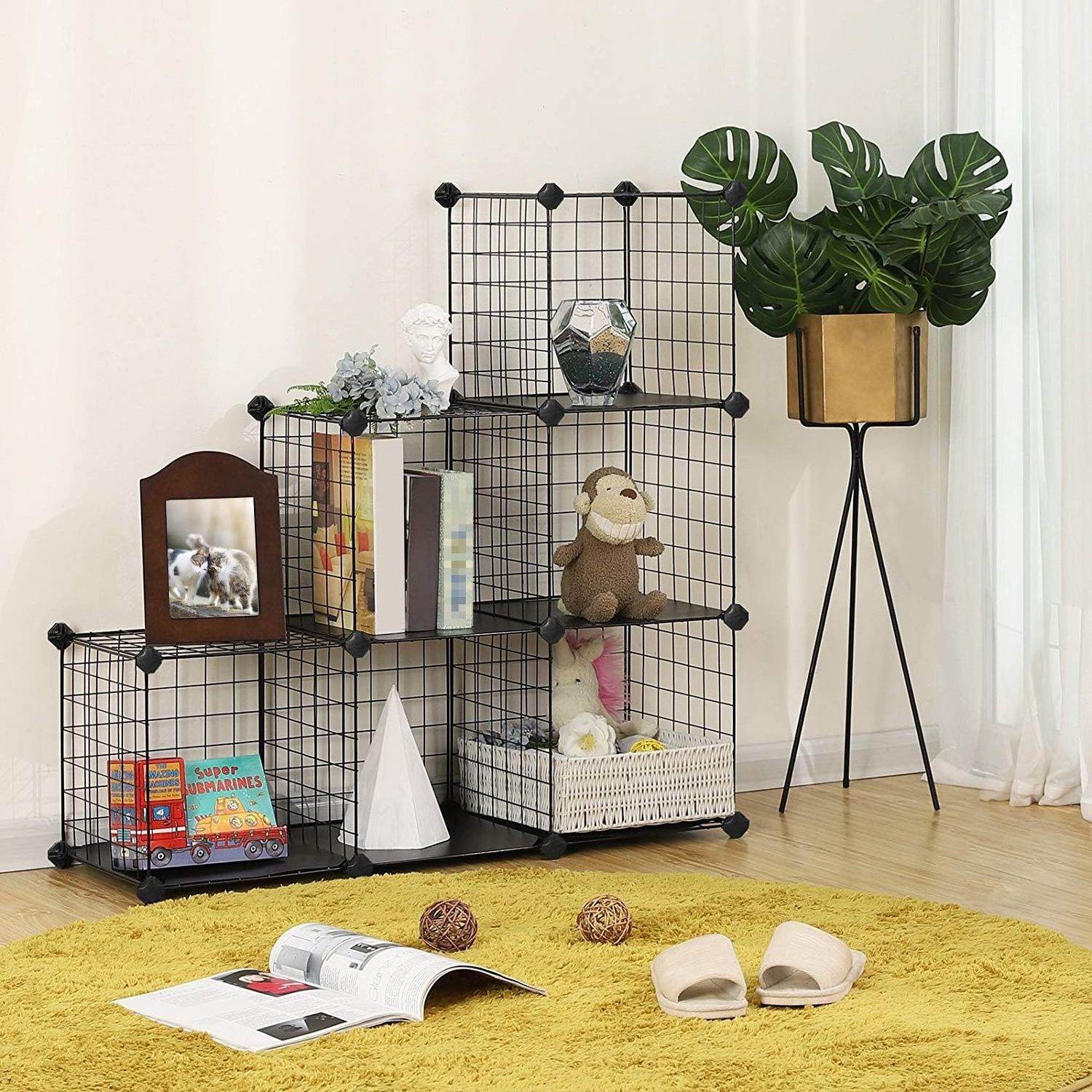 rejilla de metal cubo  para bebe de plstico closet storage organization