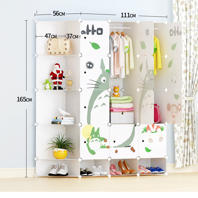 Portable Kids Wardrobe Bedroom Closet Children Storage Organizer