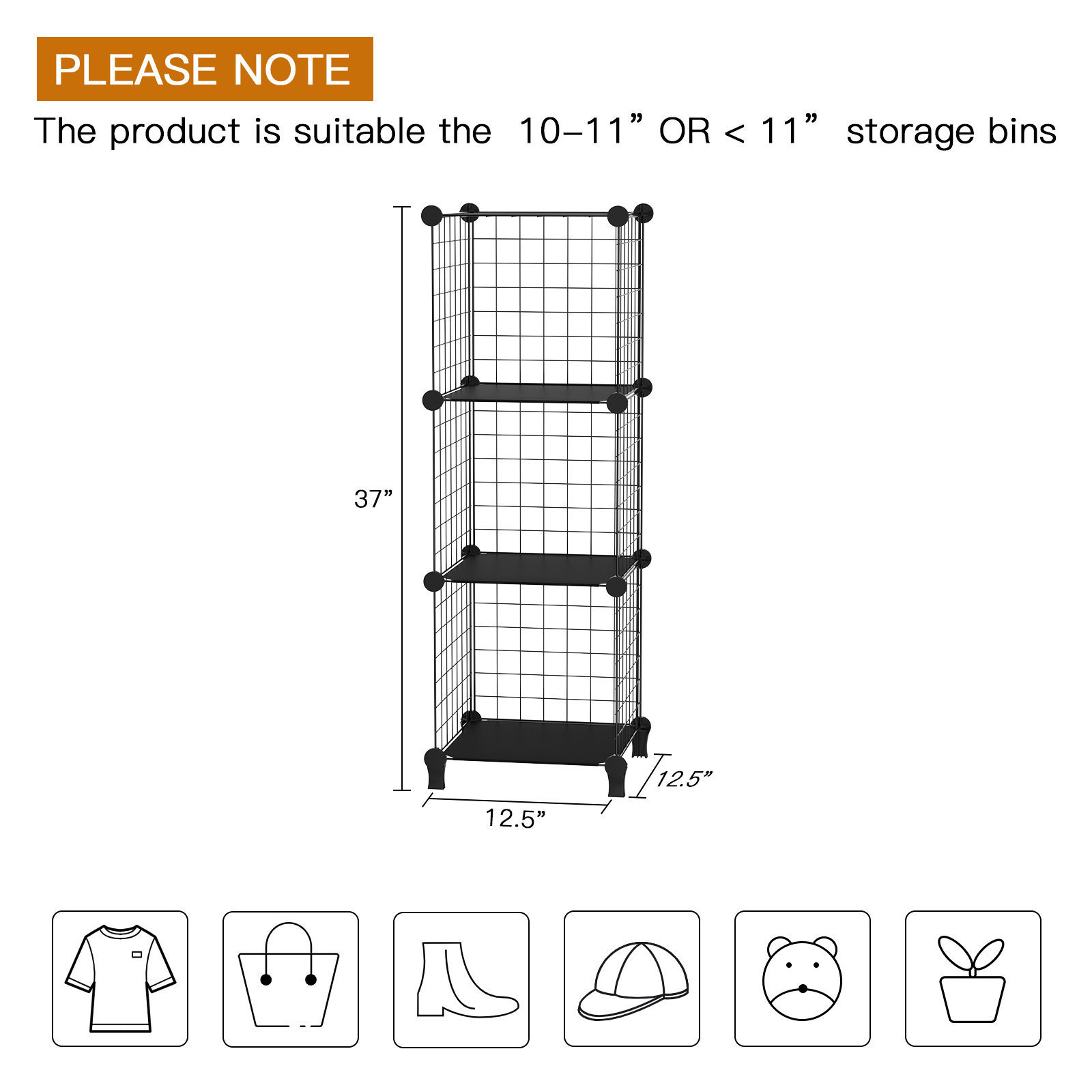 China supplier Wire Cube Storage Organizer 6 Cube Metal Grids Storage Shelf Closet Cabinet DIY Plastic Cube Bookcase