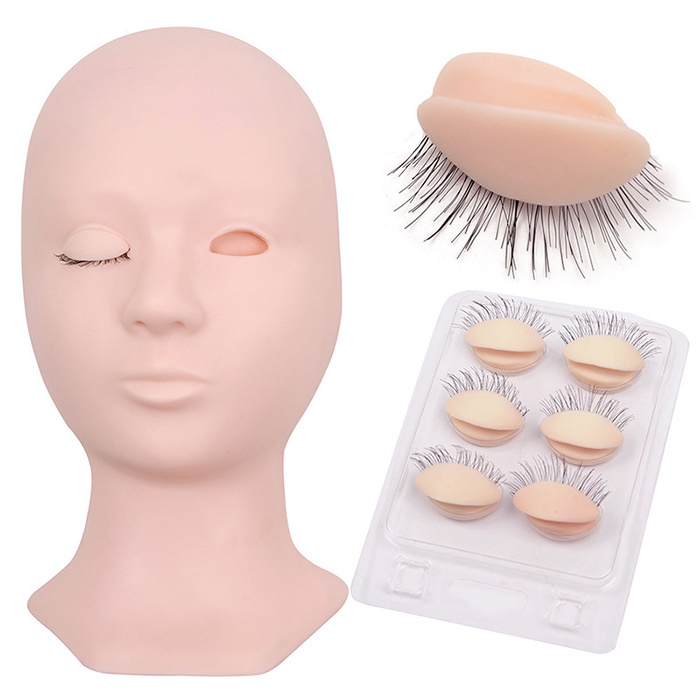 Factory Sale Practice Mannequin Doll Head For Eyelash Extension Training Lash Mannequin Head