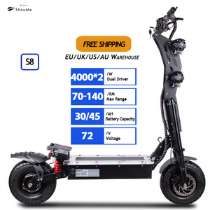 Hottest One S8 Self Balancing Two Wheel Scooter High Speed 100km/h Unicycle for Adult 5600w electric scooter in turkey