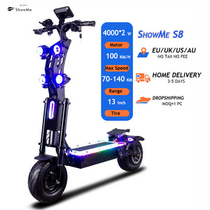 13 INCH 80KM-140KM LONG DISTANCE RIDING 72V Dual Motor Electric Scooter 8000w Fast Speed 100km/h Off Road eec electric scooter