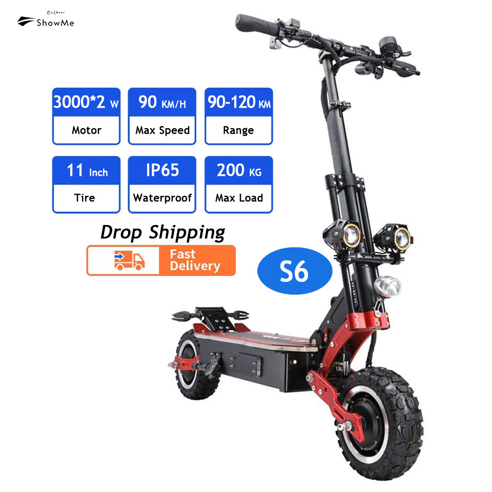 3000w*2 Free Shipping EU UK Foldable Mobility Moto Electrica Adult Scooters flipper zero hack Electric Scooter