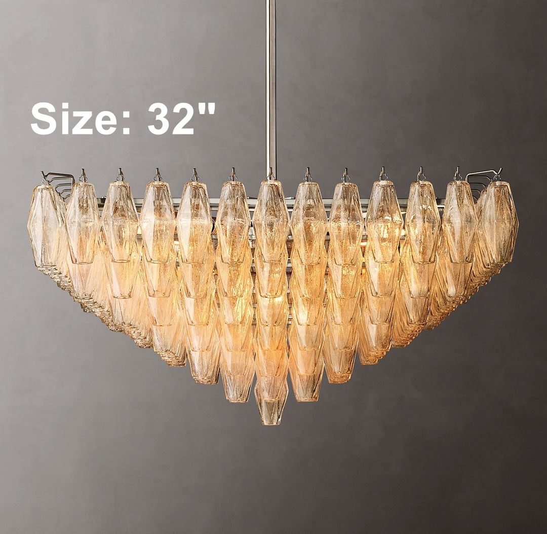 Modern Glass Chandelier Indoor Light Home Round Gold Hanging Chandelier Pendant Light For Living Room