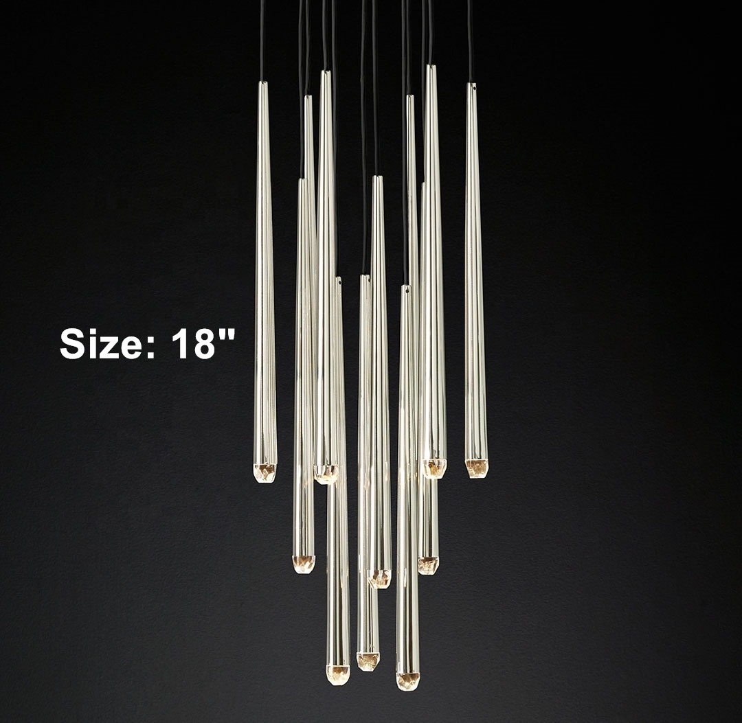 American Style Pendant lighting Modern Aquitaine Round Chandelier For Living Room