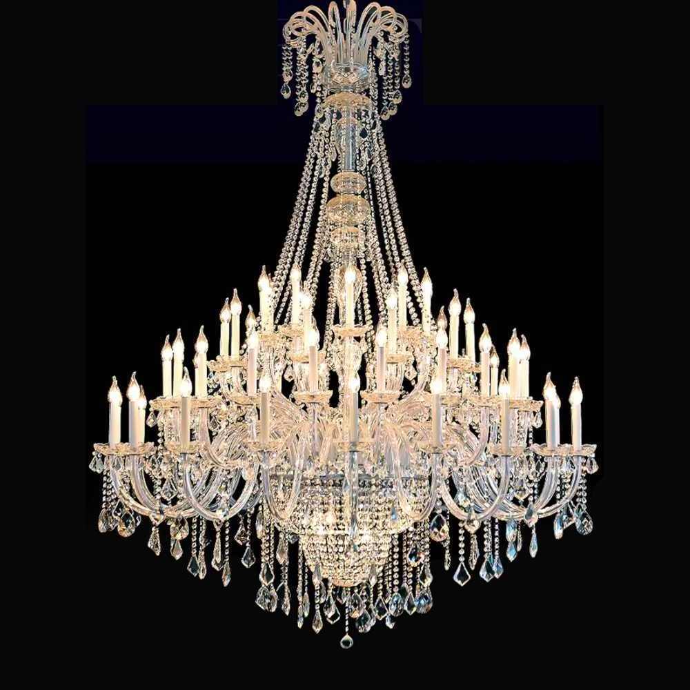 Big large hotel crystal maria theresa chandelier lustre candelabra lampadari cristal chandelier