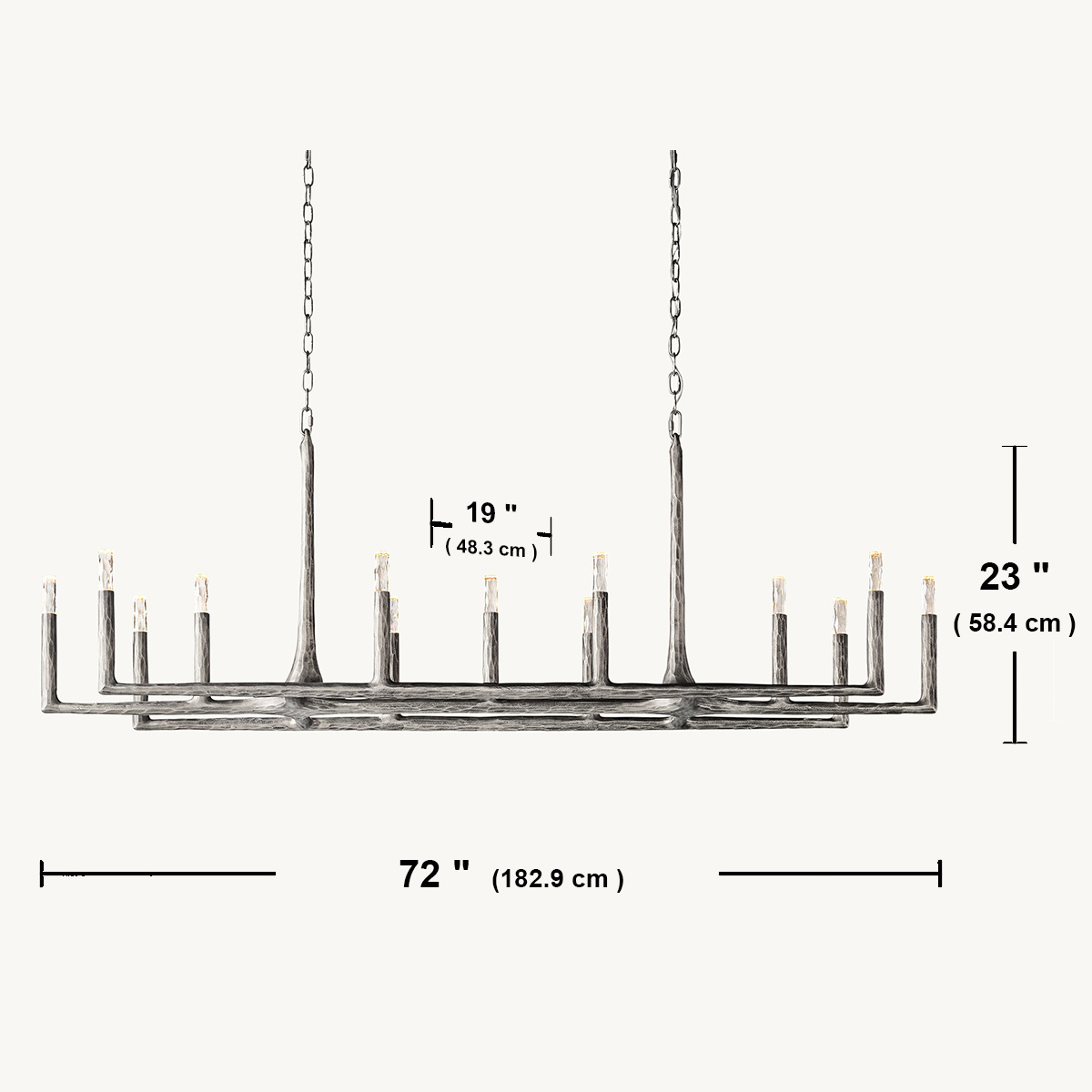 Luxury Modern Industrial Style Branch Style Chandelier Ceiling Light Fixture For Living Dining Room Bedroom Kitchen Island Foyer