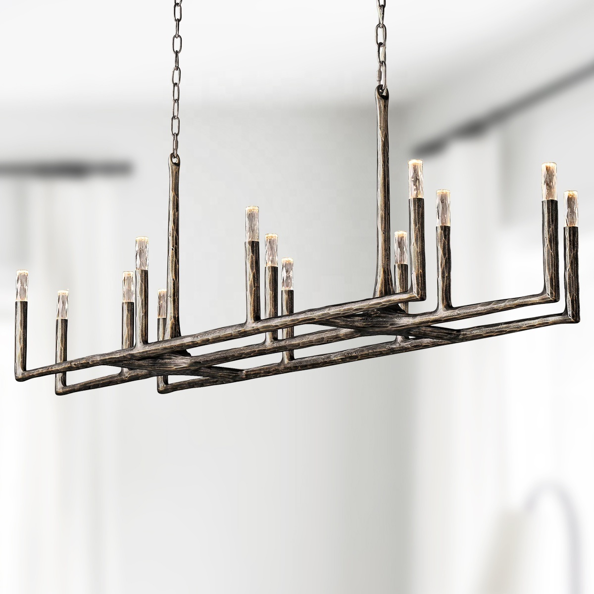 Luxury Modern Industrial Style Branch Style Chandelier Ceiling Light Fixture For Living Dining Room Bedroom Kitchen Island Foyer