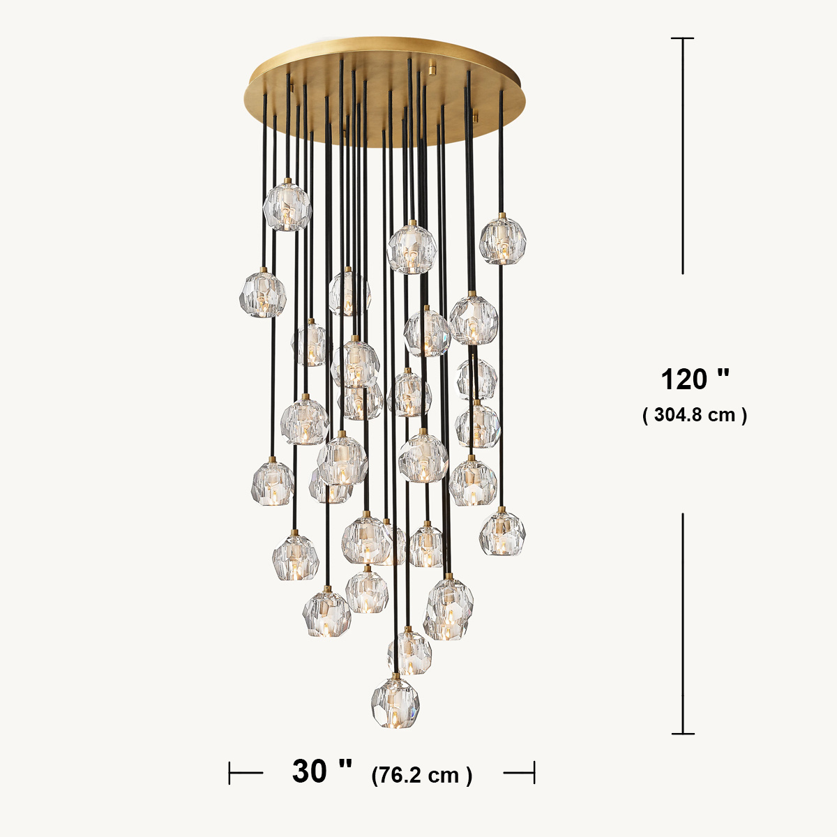 Modern Crystal Molecular Pendants Chandelier Ceiling Lighting Fixture For Living Dining Room Bedroom Kitchen Island Foyer Lobby