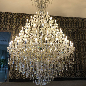 wedding decoration large crystal chandelier luxury candle maria theresa crystal chandelier