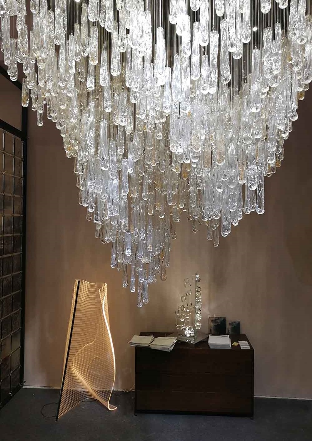 Custom Project Oversized Entryway Foyer Chandeliers Modern Glass Blown Chandelier