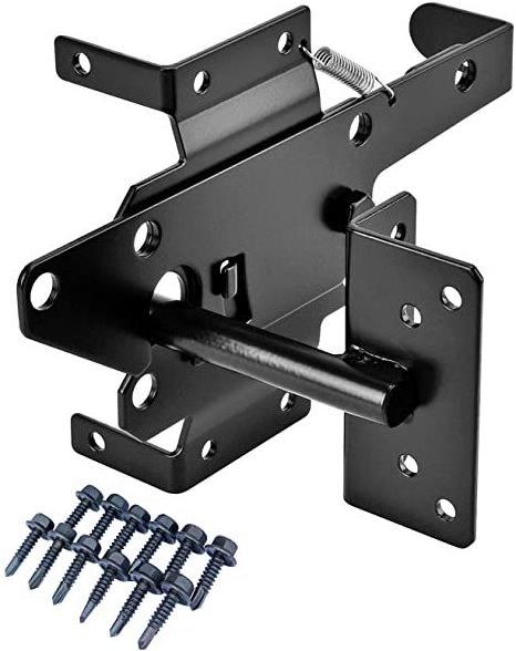 steel black latch for PVC fence gate