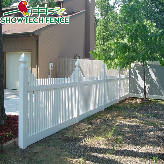 Showtech  Vinyl PVC Picket pond fence/used chain link fence