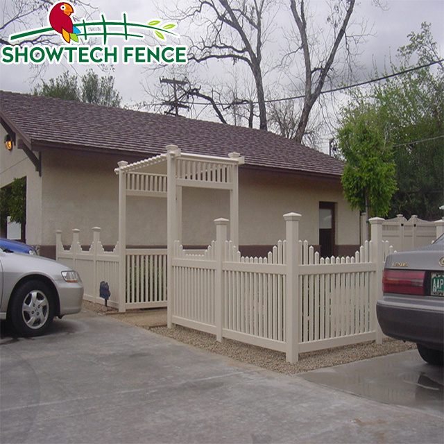 Showtech  Vinyl PVC Picket pond fence/used chain link fence