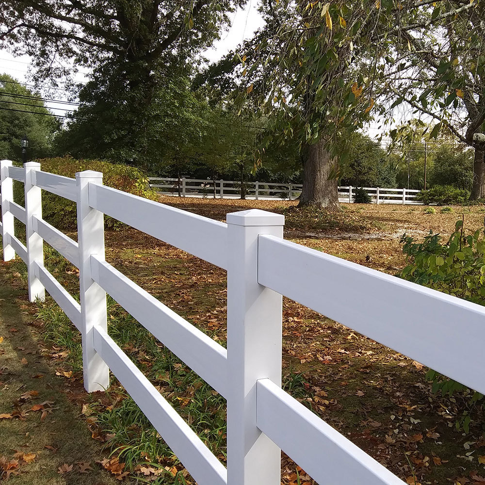 used horse fence for sale,pvc vinyl horse farm fence,portable pvc fencing