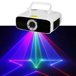 Super Bright 3W Laser RGB Full Color Animation Beam Line Scan Disco DJ Stage Lighting Curtain Effect In Fog Machine