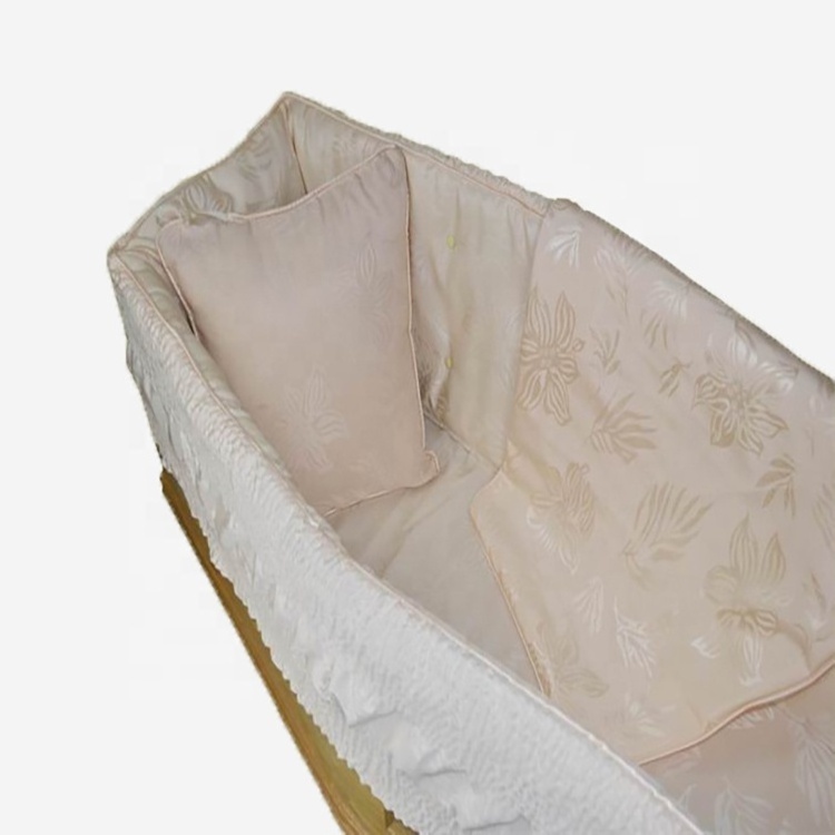 XZR-62  china supplier produce satin fabric coffin captions coffin inside lining funeral taffeta padding blanket