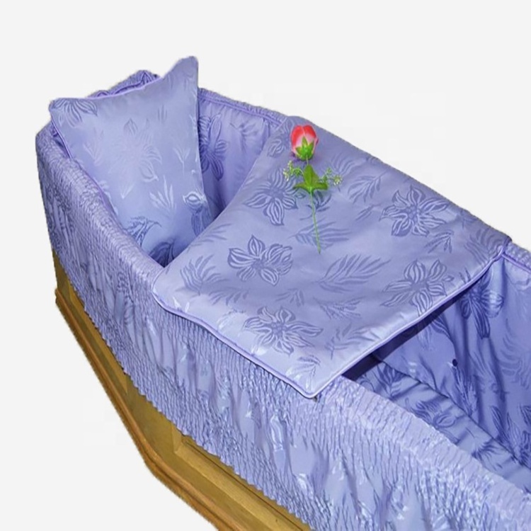 XZR-62  china supplier produce satin fabric coffin captions coffin inside lining funeral taffeta padding blanket