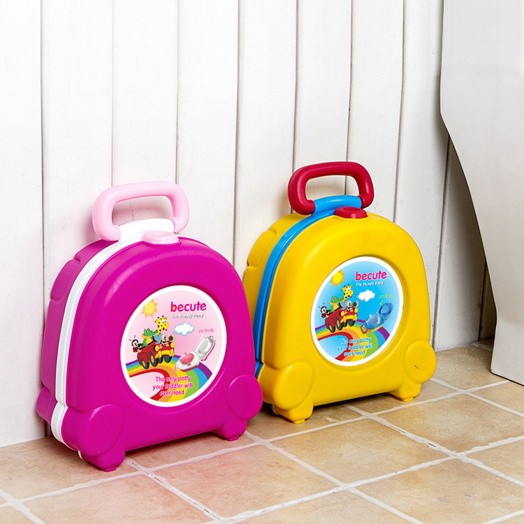 Cute Cartoon Baby Portable Urinal Toilet Training Seat Toddler Pee Chair Kids Travel Potty