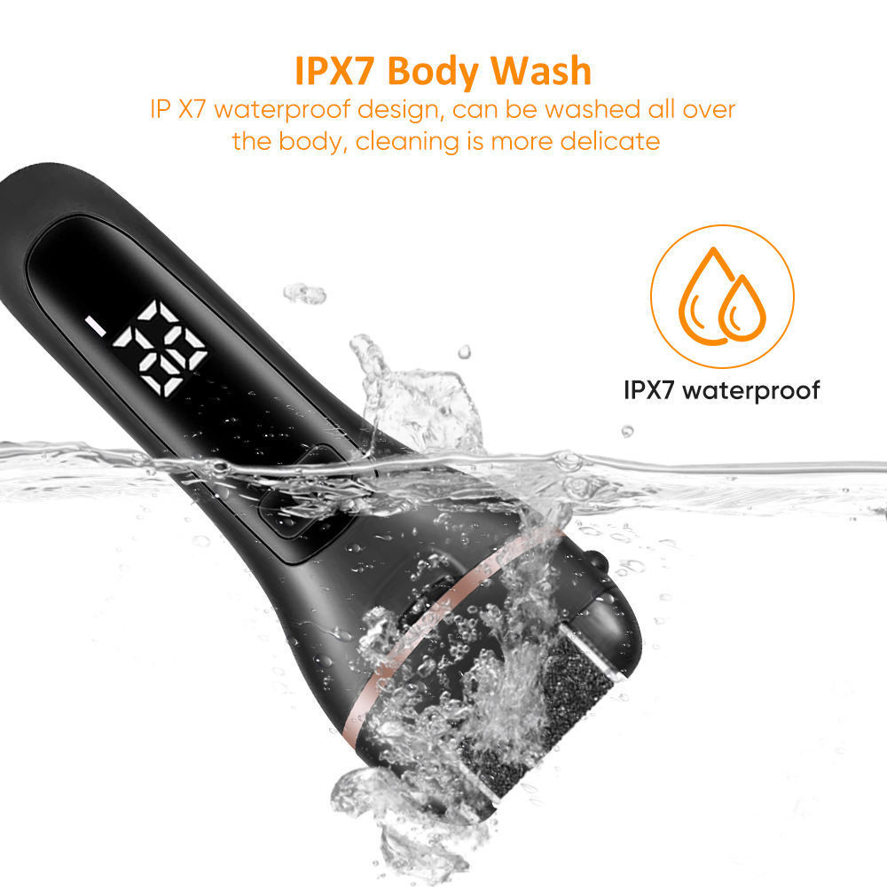 Waterproof Electric Foot Care Dead Skin Grinder Foot File Callus Remover Pedicure Tools Hard Dry Dead Skin Cuticle Remover