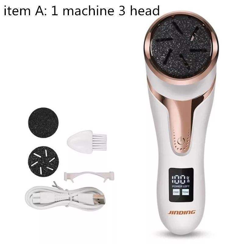 Rechargeable Electric Foot File Electric Pedicure Sander IPX7 Waterproof 2 Speeds Foot Callus Remover Feet Dead Skin Calluses