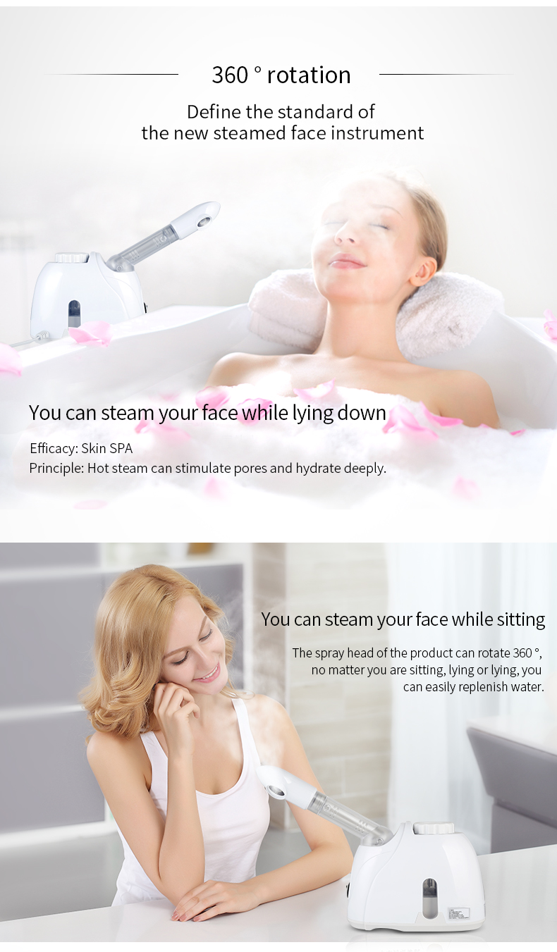 Large water tank portable handy  multi function facial mist spray face sprayer facial water steamer