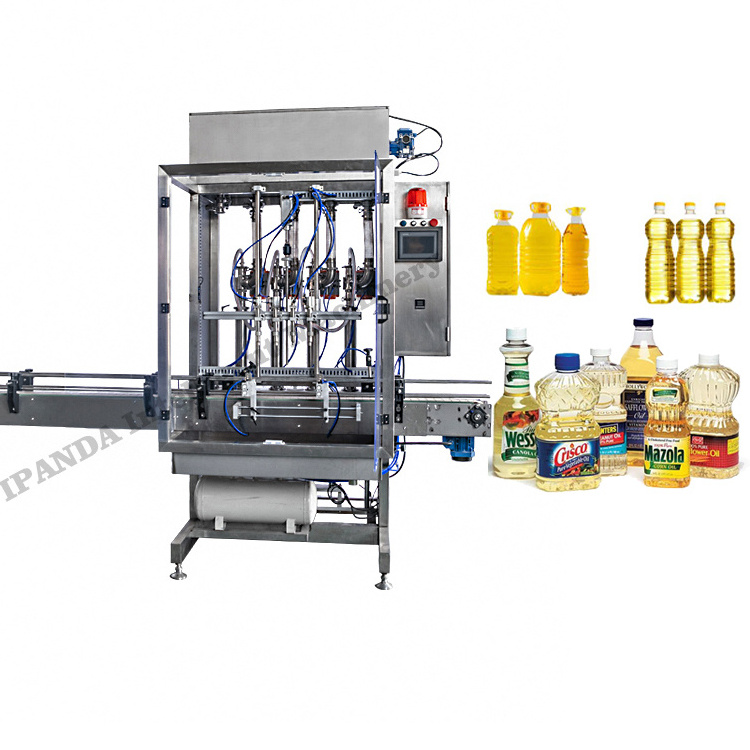 Custom Multi Heads Oil Filling Machine Fully Automatic Edible Oil Sunflowers/Olive/Coconut/Vegetable Cooking Oil Filling Machine