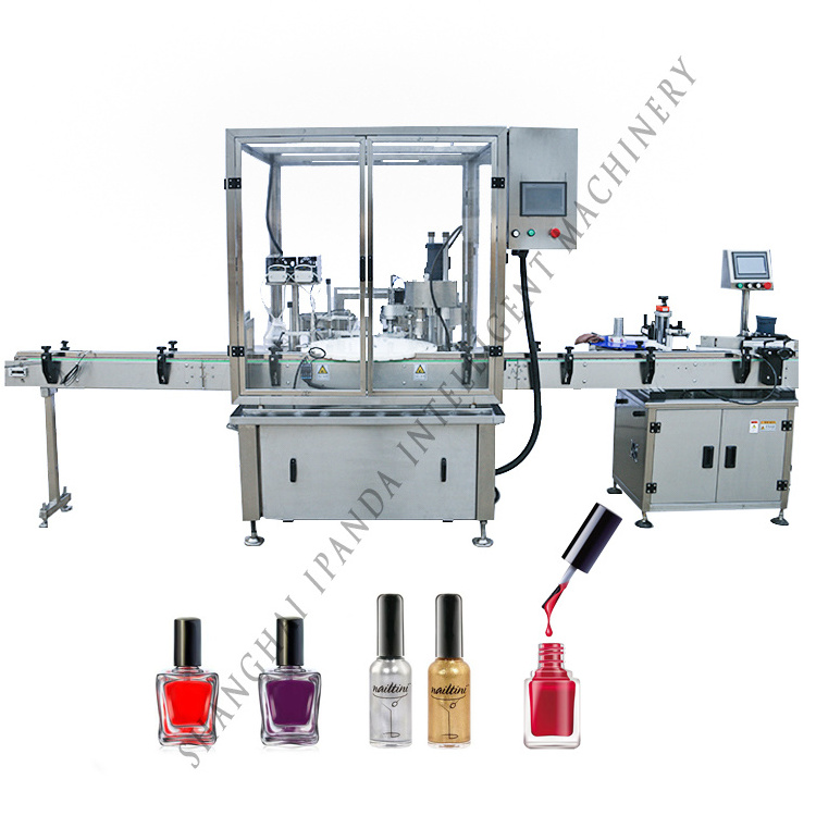 Automatic Nail Glue Nail Polish Small Bottle Filling Capping Machine